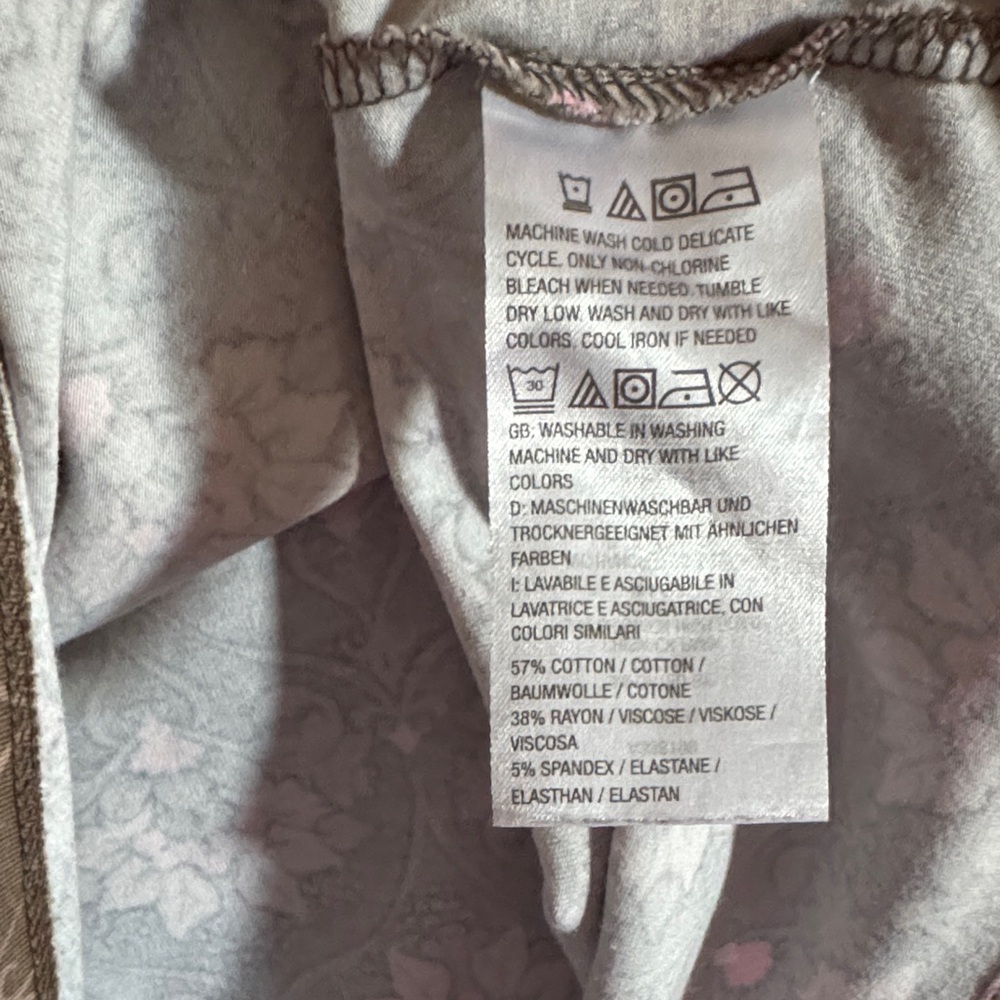 Denim & co Brown and Pink Top - Picture 6 of 6